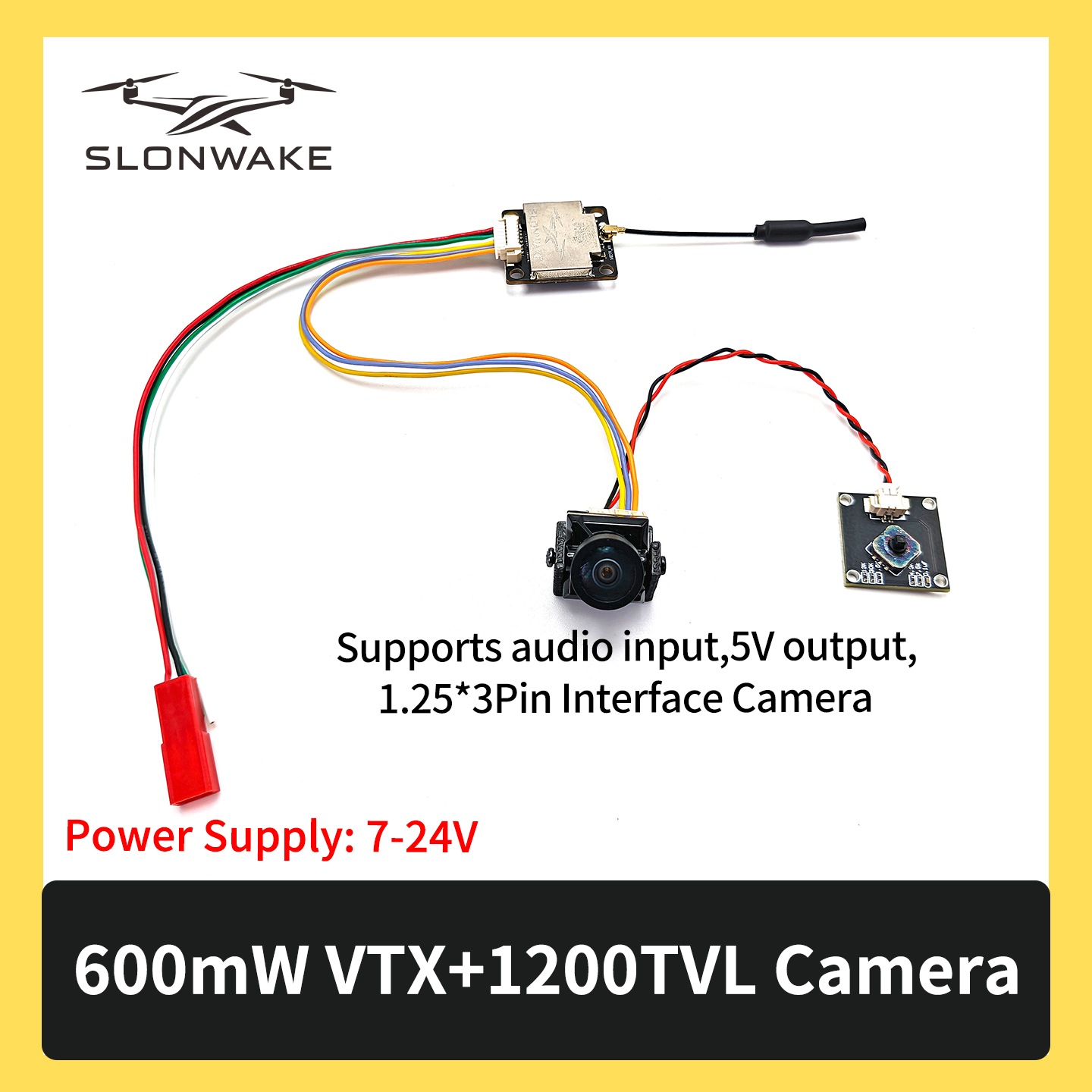 SLONWAKE 5.8G 600mW 7-24V FPV  - Fpv Drone Receiver incelemesi ve fiyatı