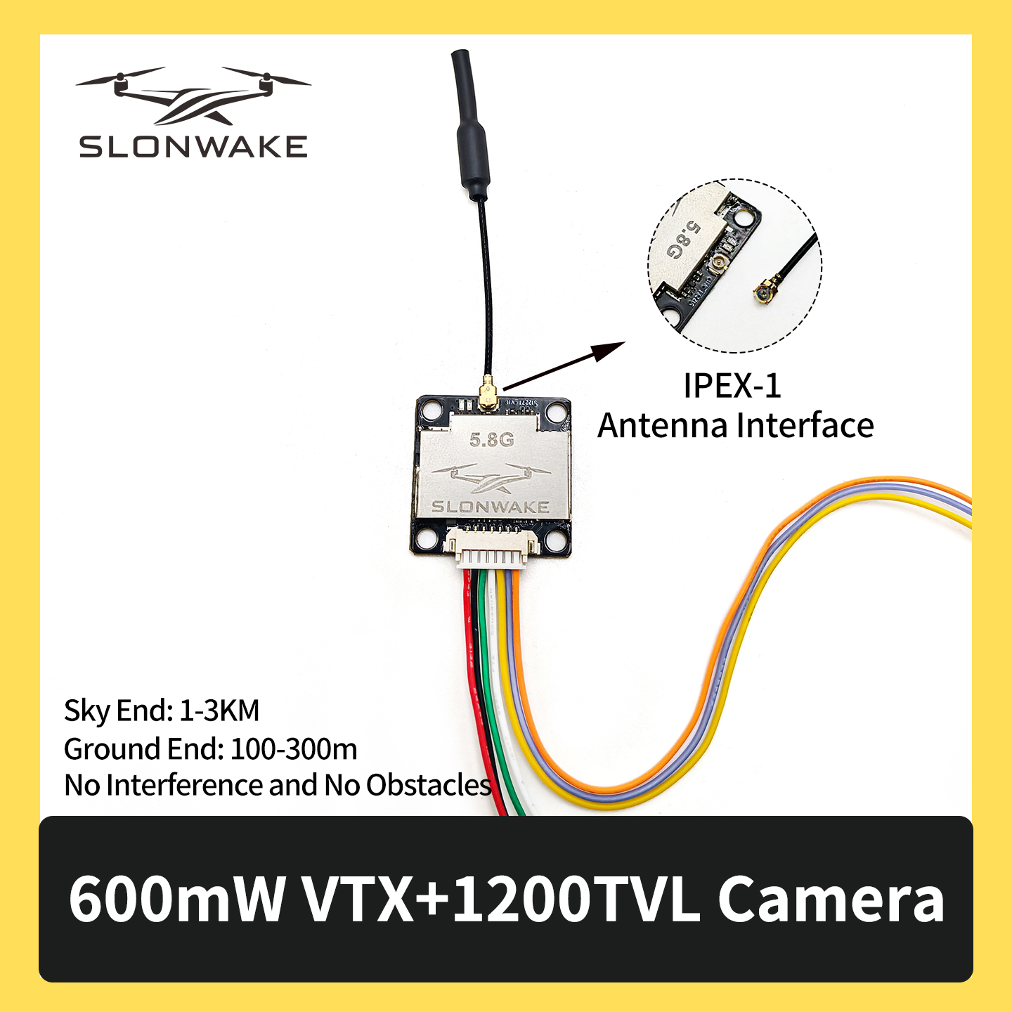 SLONWAKE 5.8G 600mW 7-24V FPV  - Fpv Drone Receiver incelemesi ve fiyatı