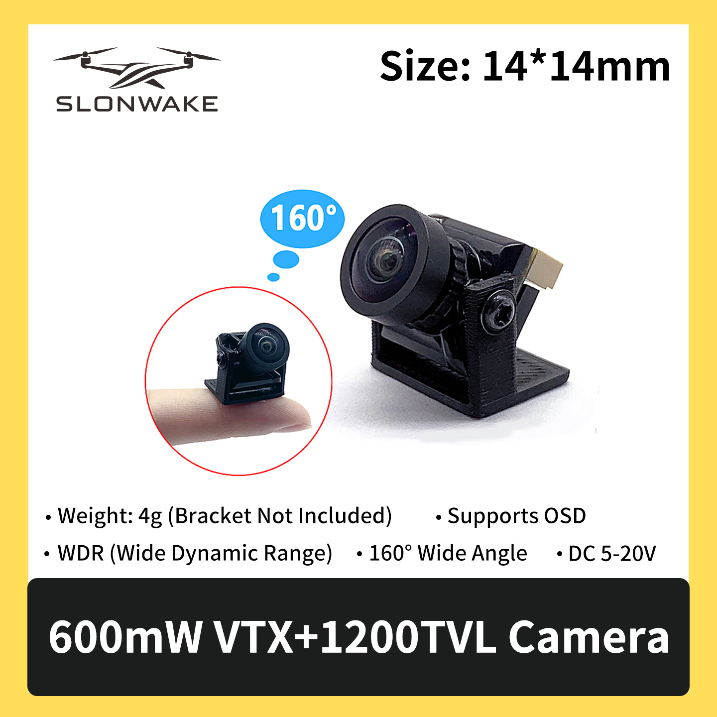 SLONWAKE 5.8G 600mW 7-24V FPV  - Fpv Drone Receiver incelemesi ve fiyatı