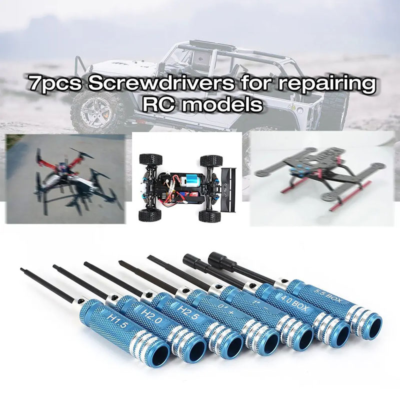 7Pcs 1.5 2.0 2.5mm RC Hex Driv - Fpv Drone Tool Kit incelemesi ve fiyatı