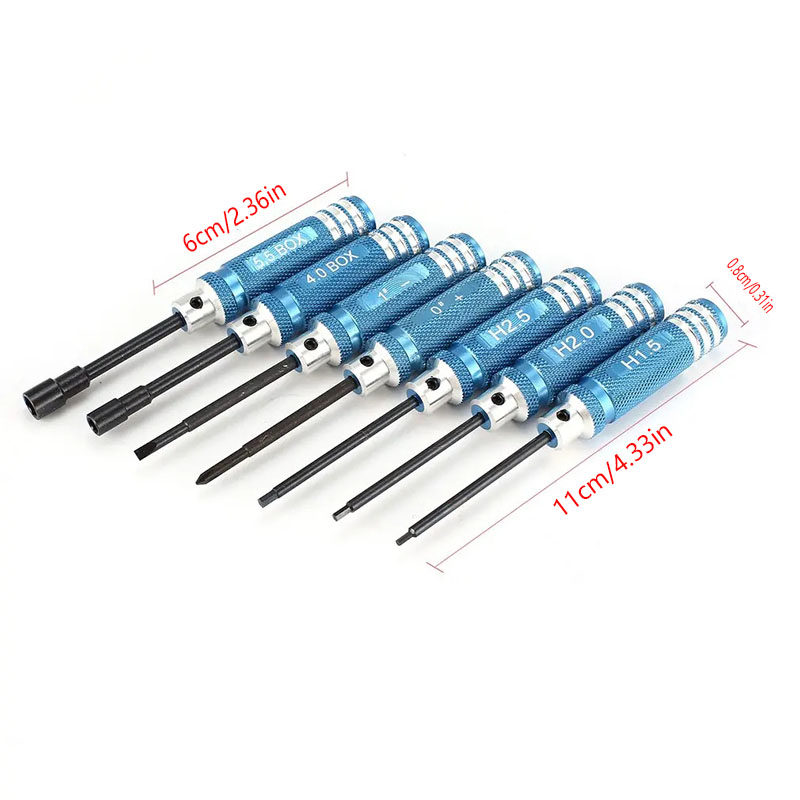 7Pcs 1.5 2.0 2.5mm RC Hex Driv - Fpv Drone Tool Kit incelemesi ve fiyatı