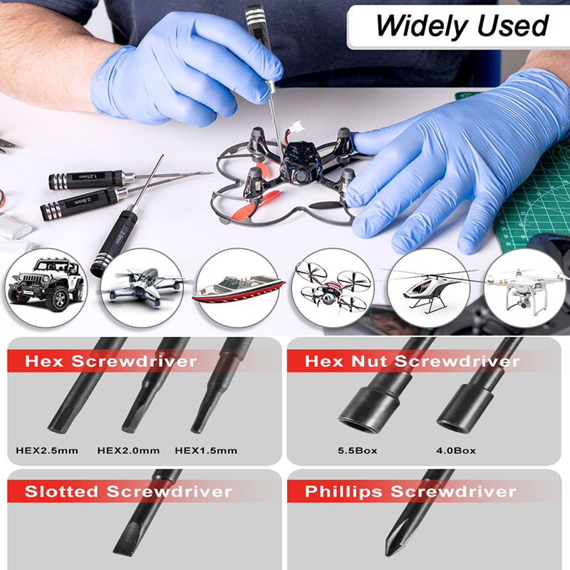 7Pcs 1.5 2.0 2.5mm RC Hex Driv - Fpv Drone Tool Kit incelemesi ve fiyatı