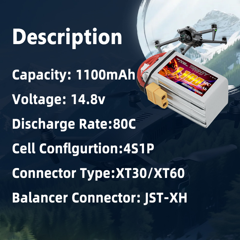 TERANTY 4S 1100mAh 80C/160C Li - Fpv Drone Battery incelemesi ve fiyatı