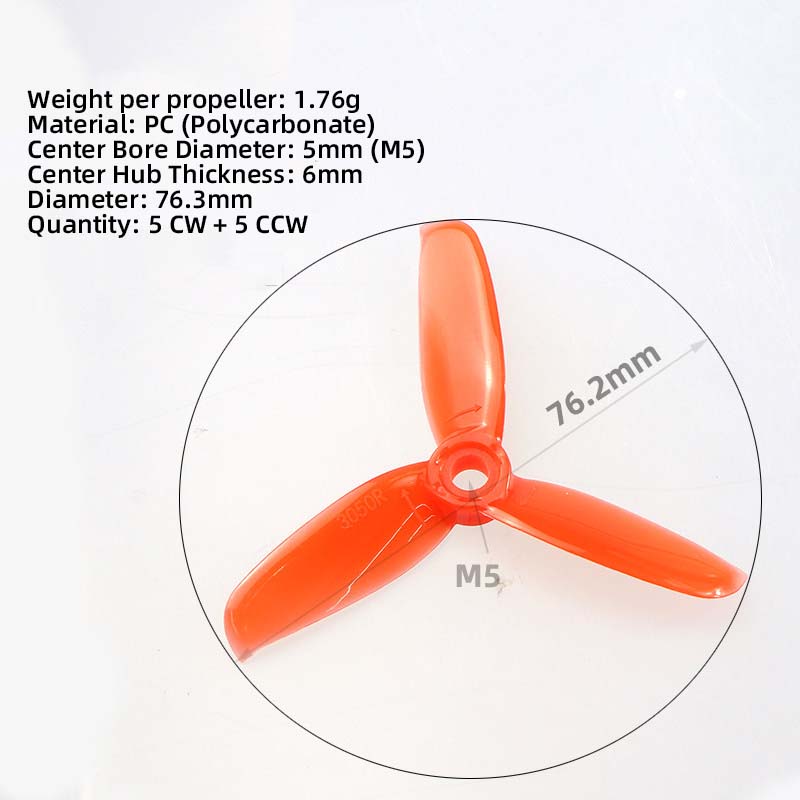 3050 3 Inch Propellers, 5CW 5C - Fpv Drone Propeller incelemesi ve fiyatı