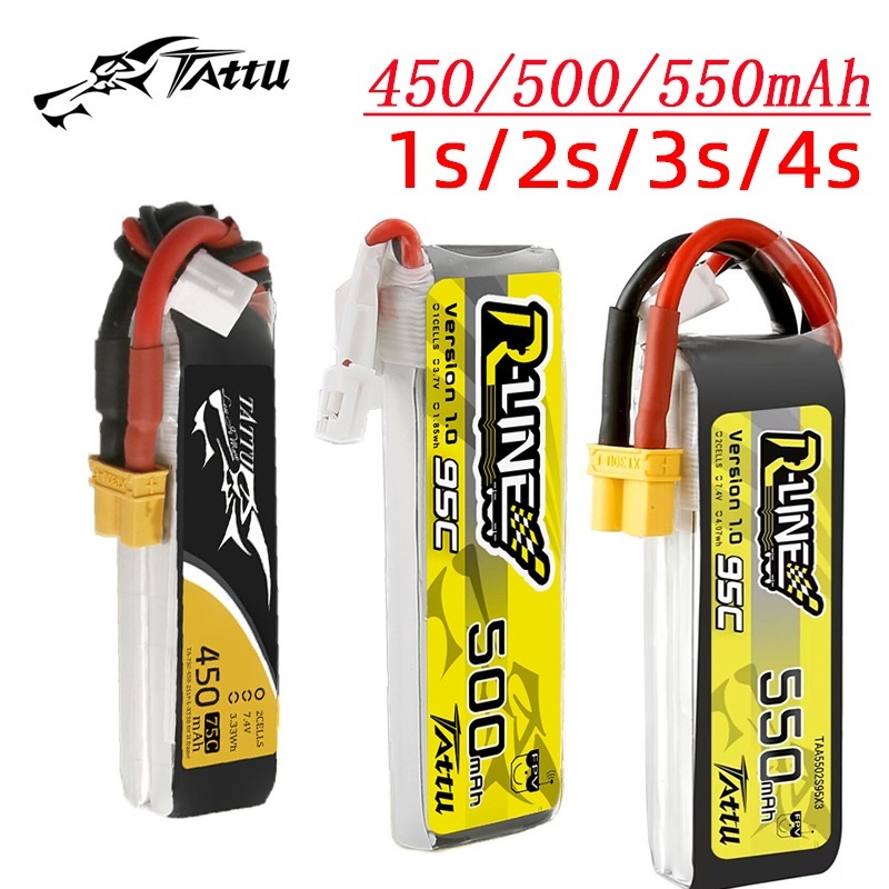 3Pcs NEW TATTU 450/500/550mAh  - Fpv Drone Battery incelemesi ve fiyatı
