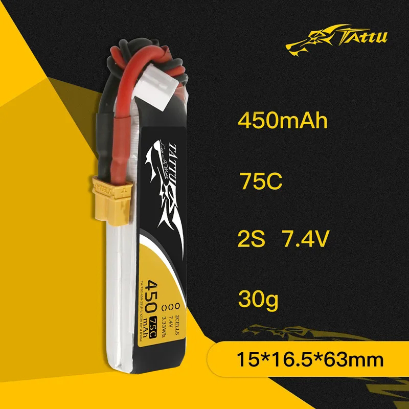 3Pcs NEW TATTU 450/500/550mAh  - Fpv Drone Battery incelemesi ve fiyatı